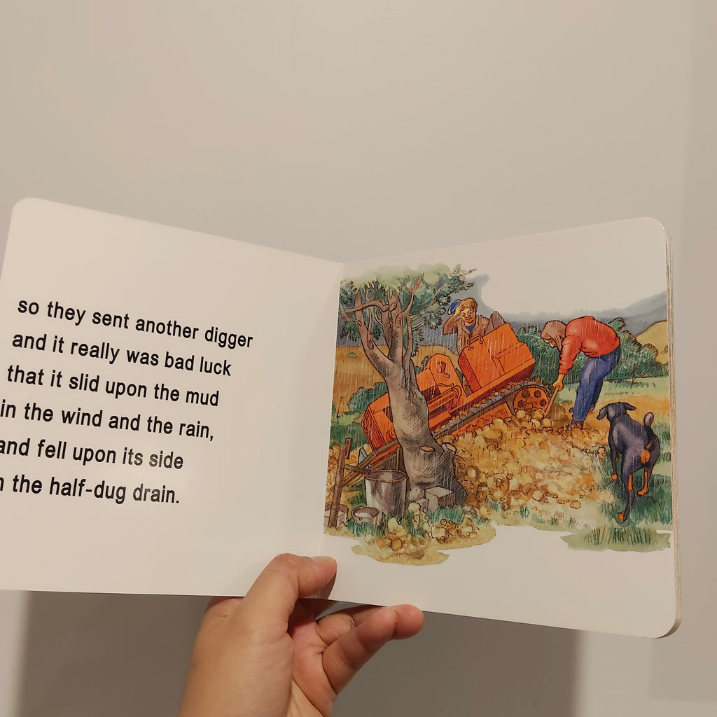 "The Little Yellow Digger" book BOARDBOOK
