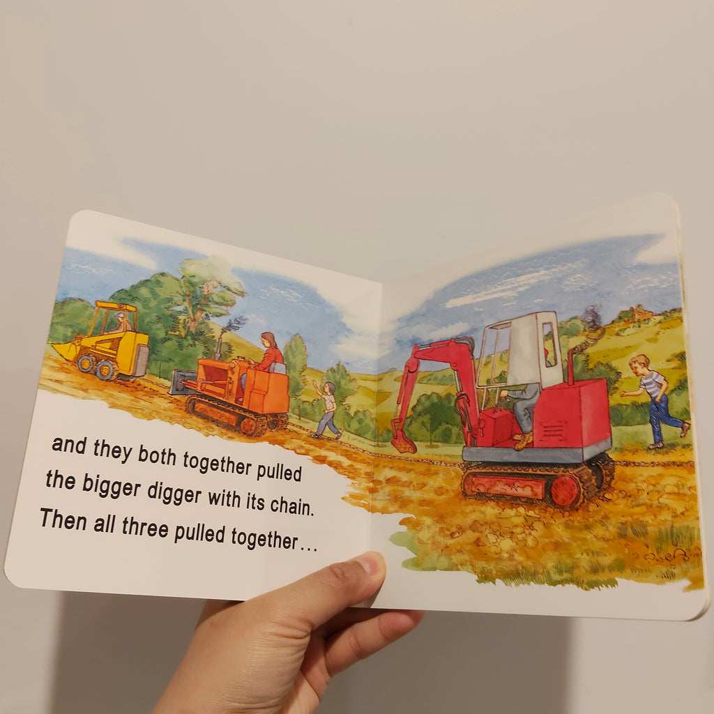 "The Little Yellow Digger" book BOARDBOOK