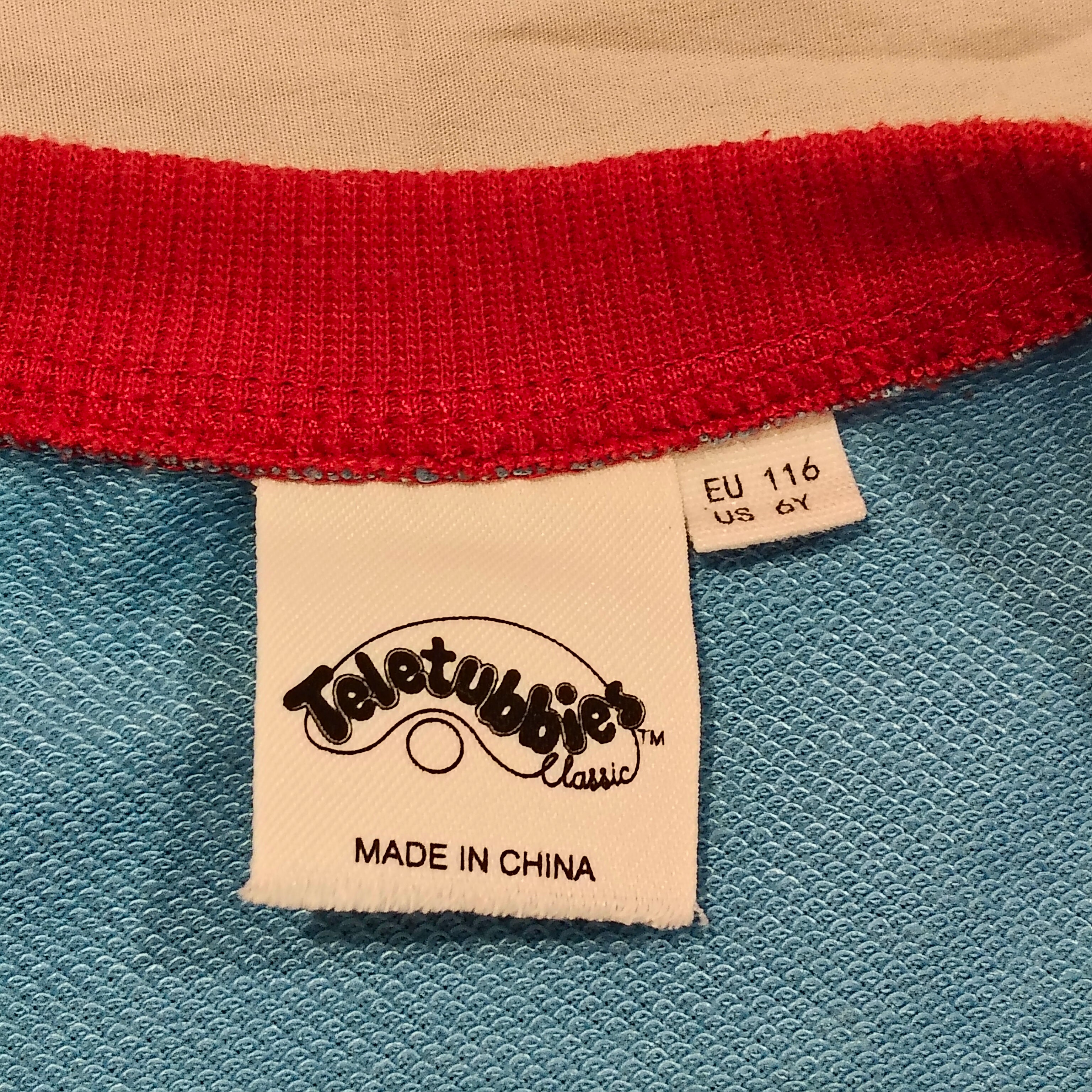 Teletubbies Jumper Size 6yrs "Tubby Custard!"