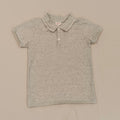 SEED Polo Shirt Size 10 Boys Grey Short Sleeve