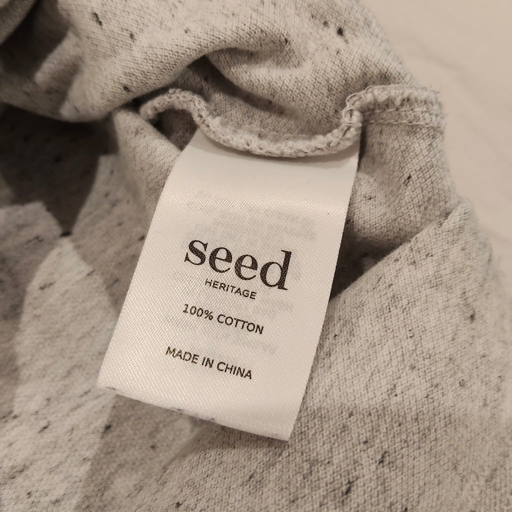 SEED Polo Shirt Size 10 Boys Grey Short Sleeve