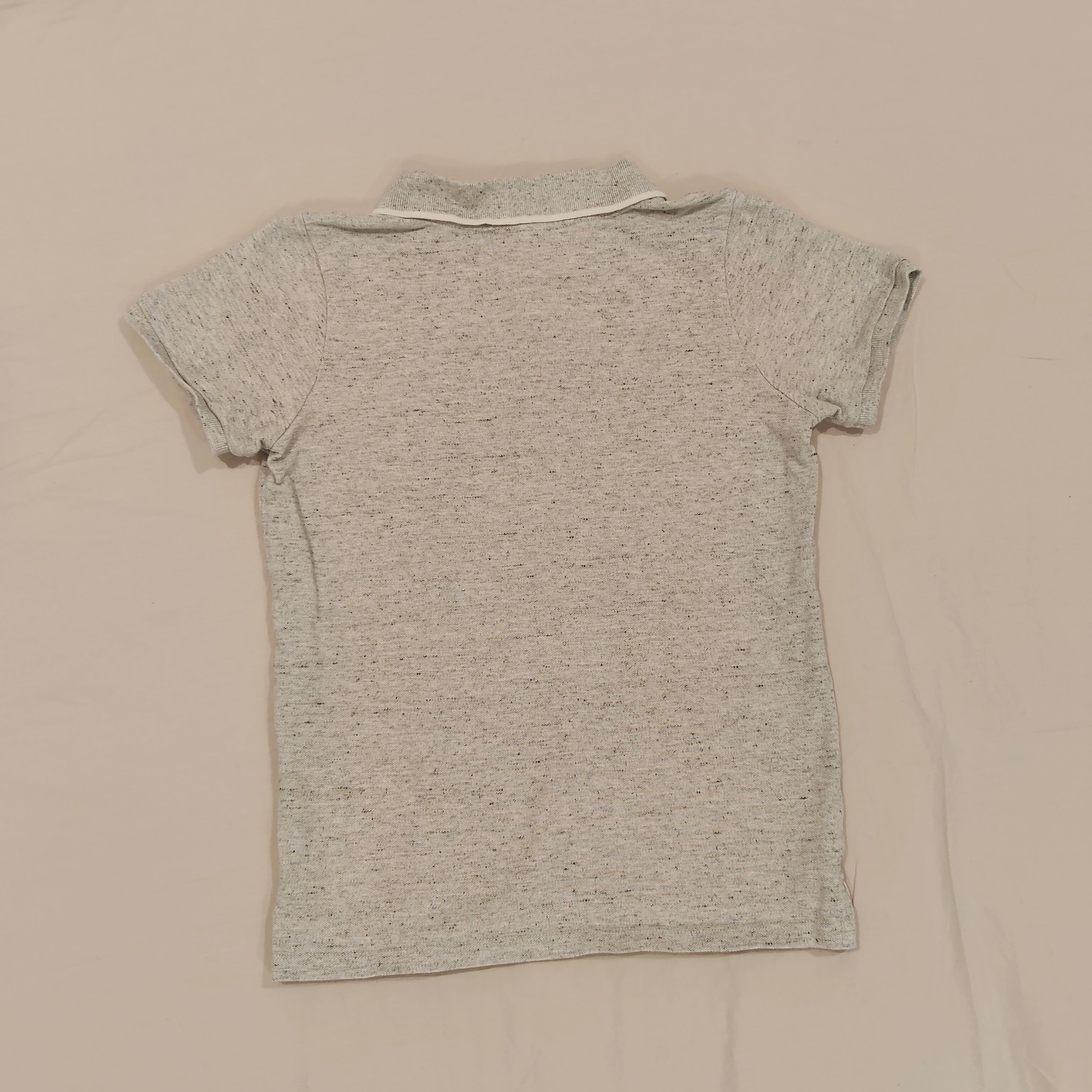 SEED Polo Shirt Size 10 Boys Grey Short Sleeve
