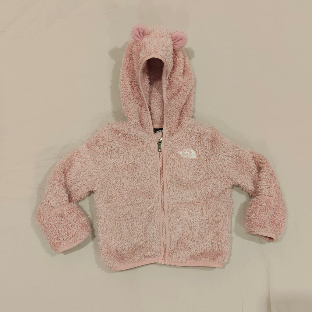 THE NORTH FACE Baby Bear Full Zip Hoodie - Light Pink Size 12-18M Baby