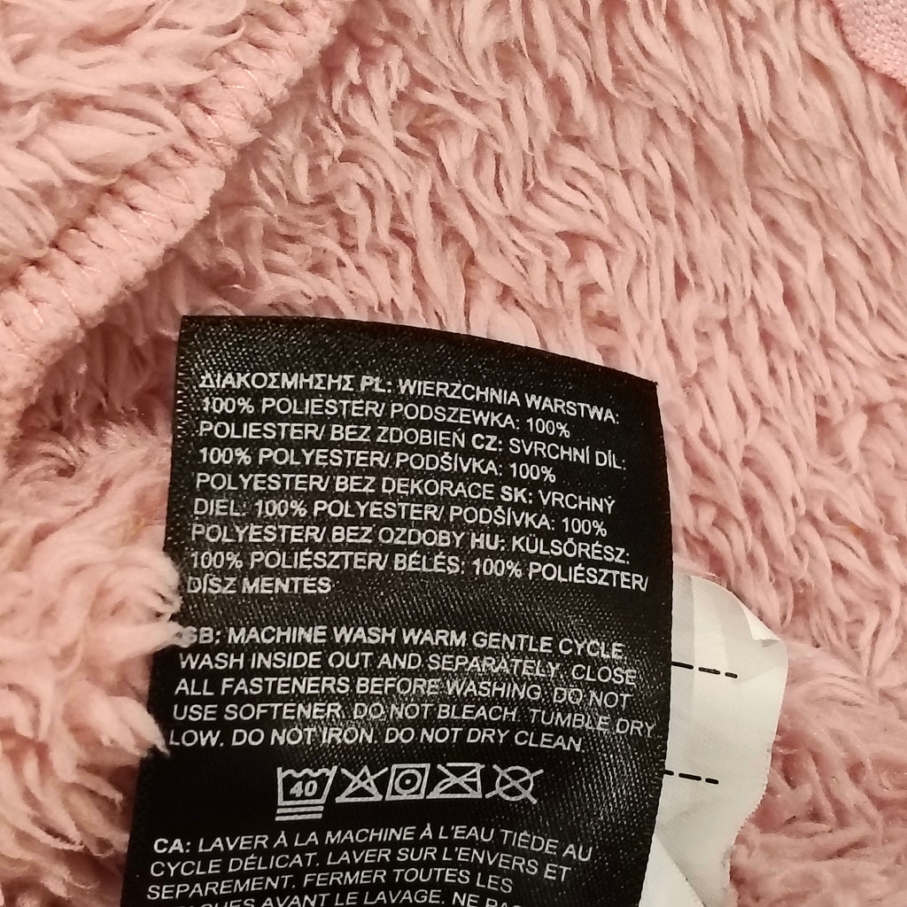 THE NORTH FACE Baby Bear Full Zip Hoodie - Light Pink Size 12-18M Baby