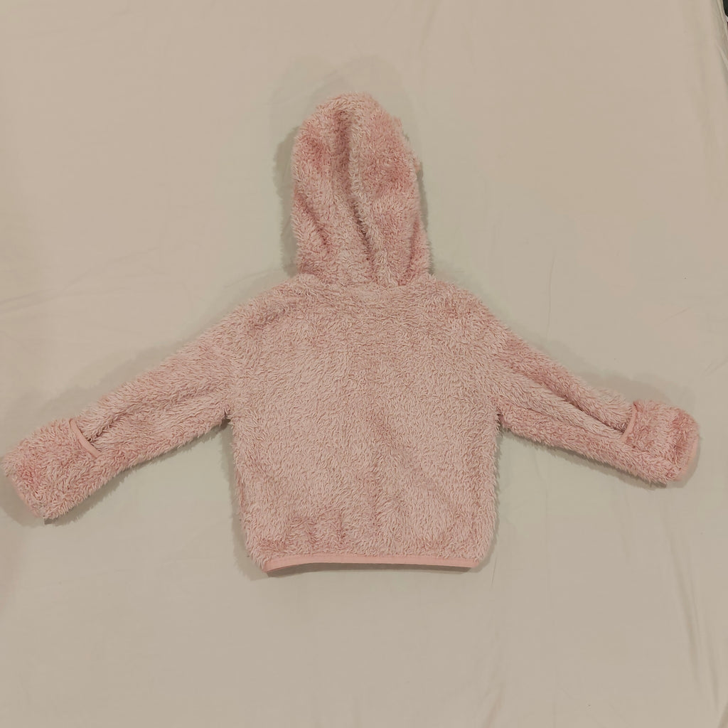 THE NORTH FACE Baby Bear Full Zip Hoodie - Light Pink Size 12-18M Baby