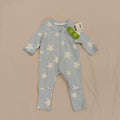 NEW Young Original zip onesie size Newborn Blue Stars