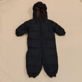 GAP snowsuit puffer down filling Size 12-18M Baby Navy
