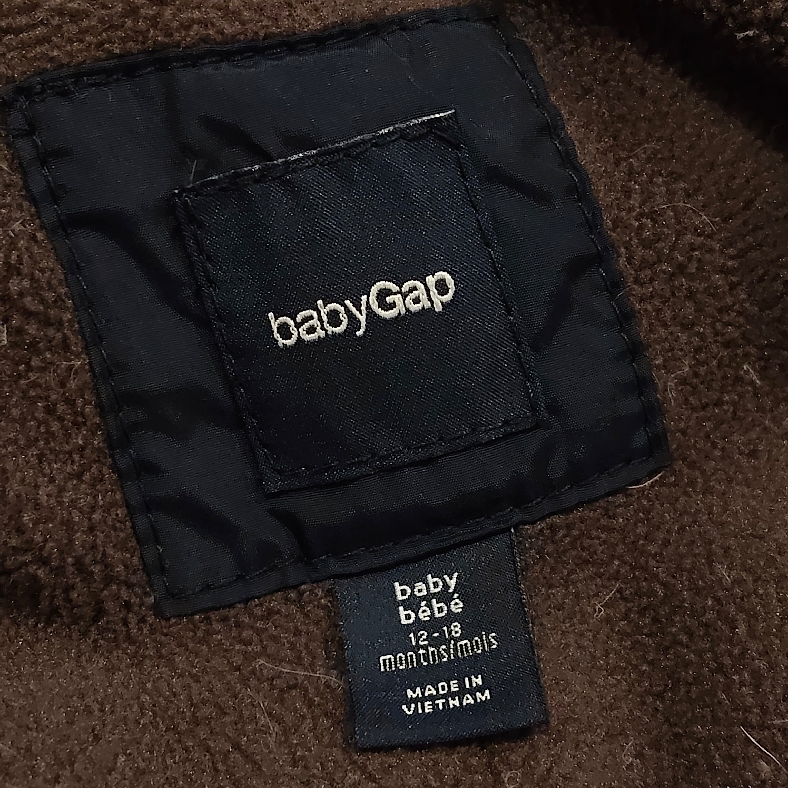 GAP snowsuit puffer down filling Size 12-18M Baby Navy