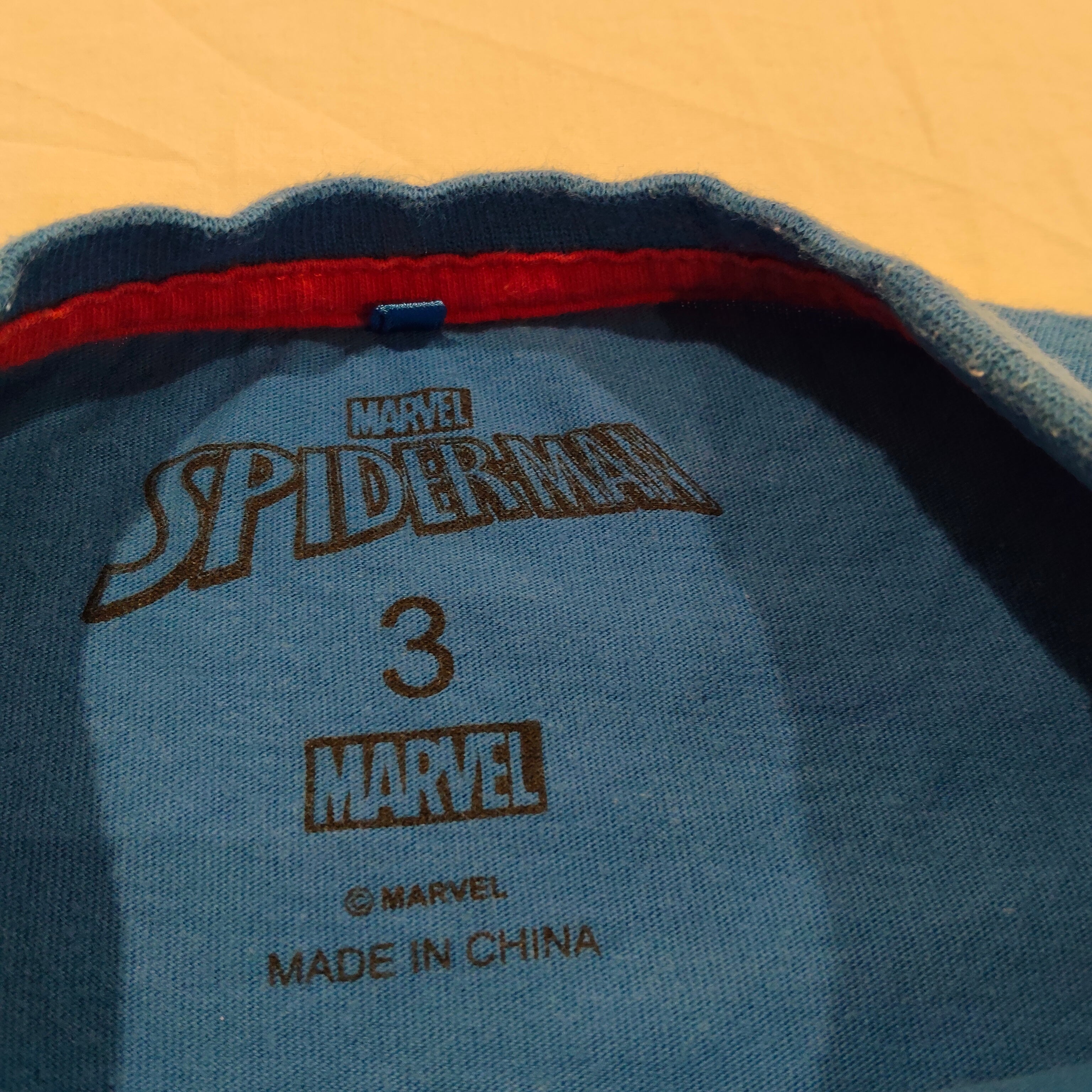 SPIDER MAN top size 3 Boys Short Sleeve