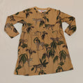 MUNSTER dress size 10 Girls long sleeve - leopard and palm tree print