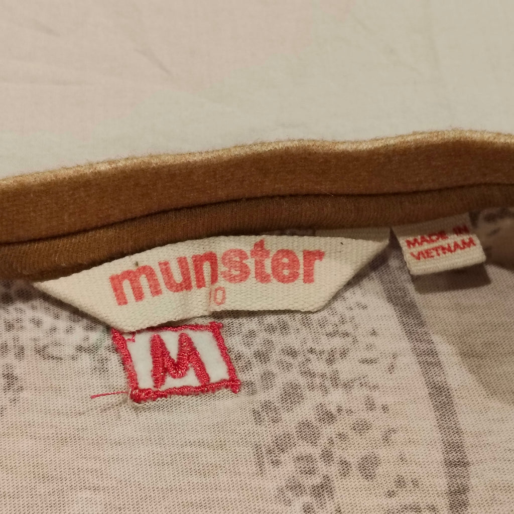 MUNSTER dress size 10 Girls long sleeve - leopard and palm tree print