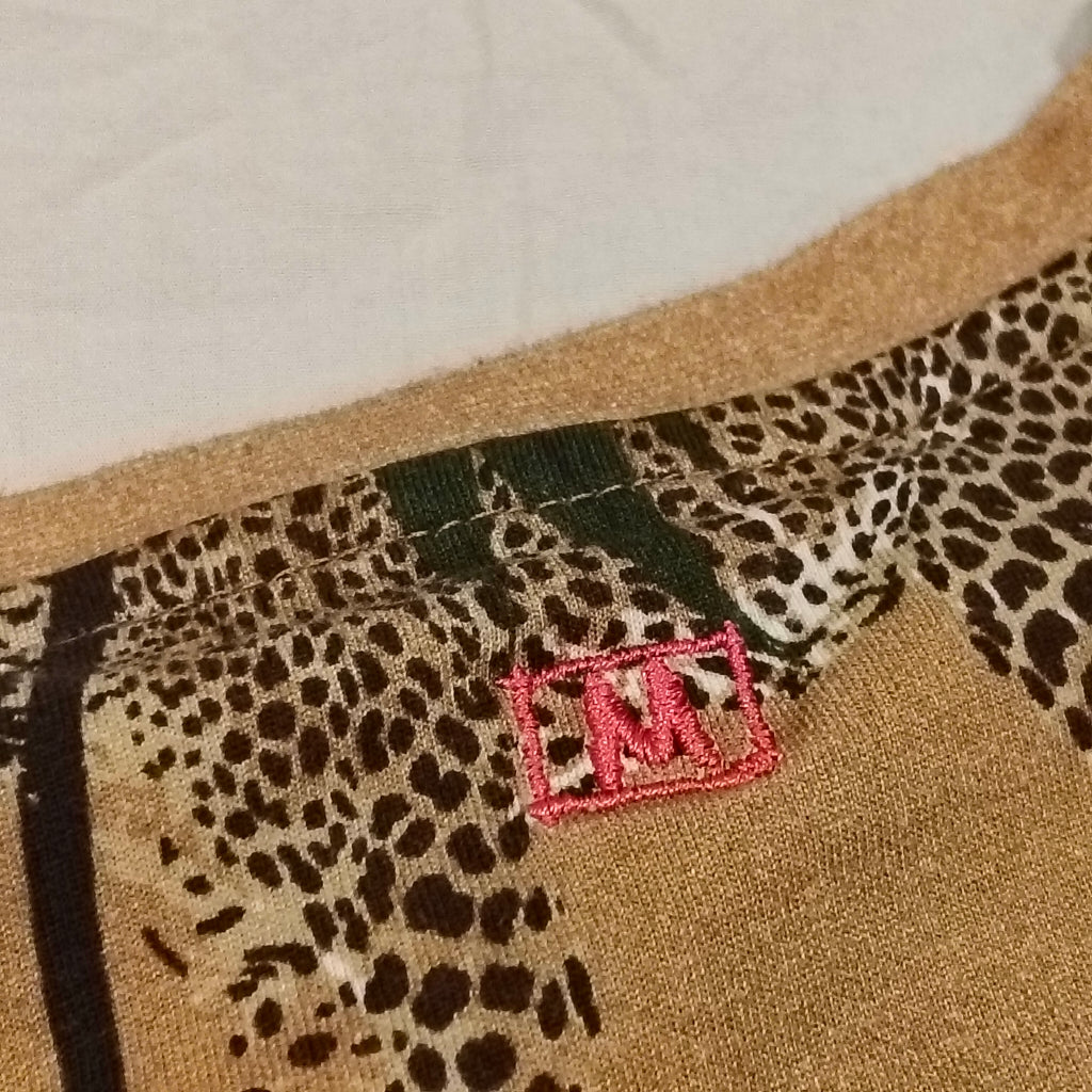 MUNSTER dress size 10 Girls long sleeve - leopard and palm tree print