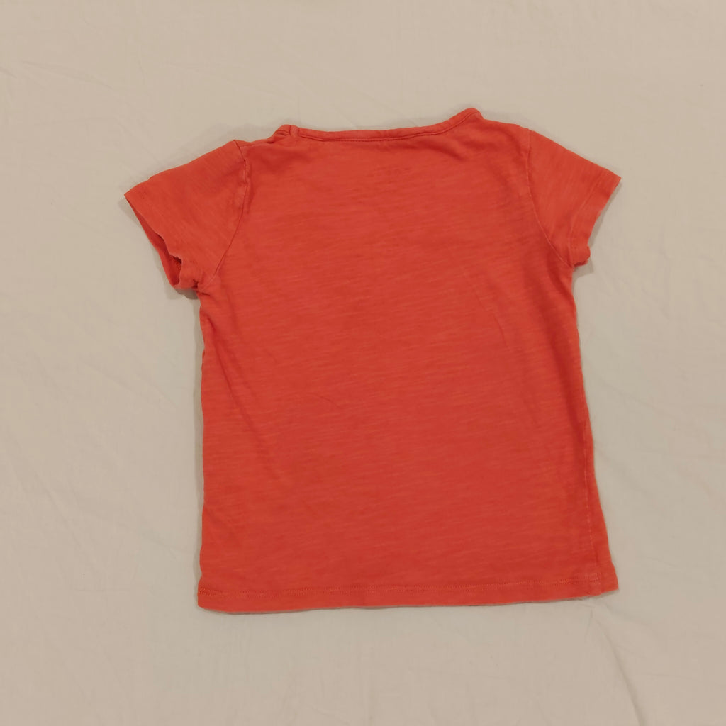 MINI BODEN top size 5-6y girls short sleeve Heart Pocket