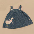 TEENY WEENY overall dress size 3-6M Baby Girls polkadot