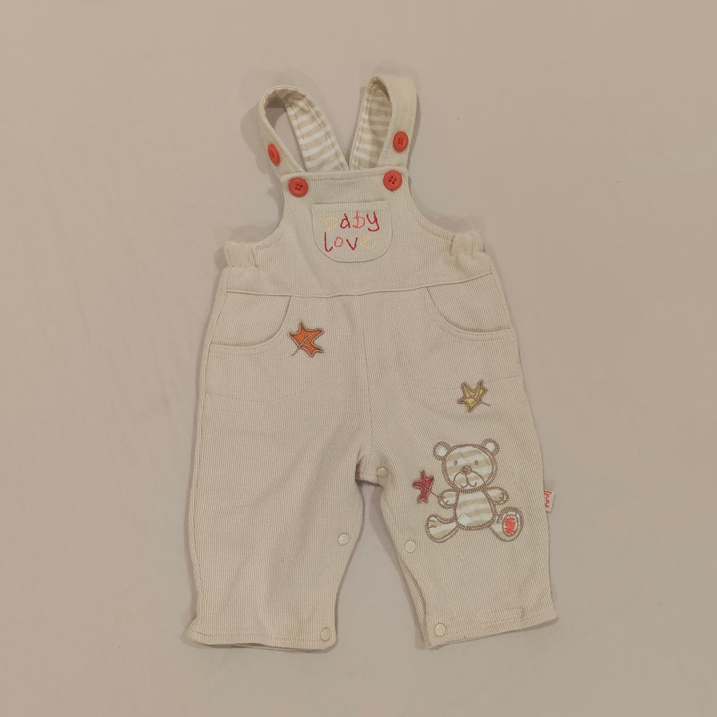 PUMPKIN PATCH Knit Overall Size 3-6M Baby Teddy Bear