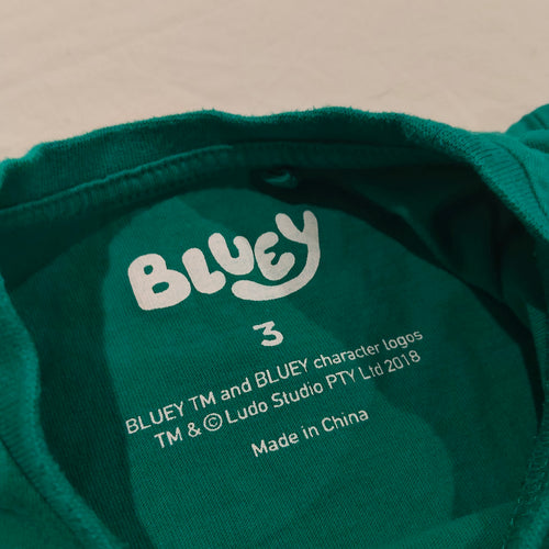 BLUEY top size 3 Christmas short sleeve