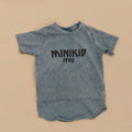 MINIKID Acid Dark Grey top size 9-12M Baby Short Sleeve