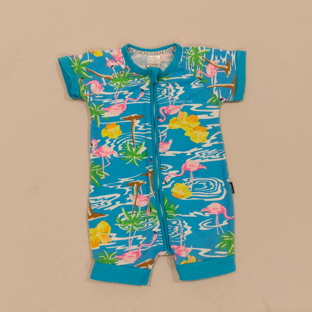 BONDS romper size 6-12M Baby Flamingo