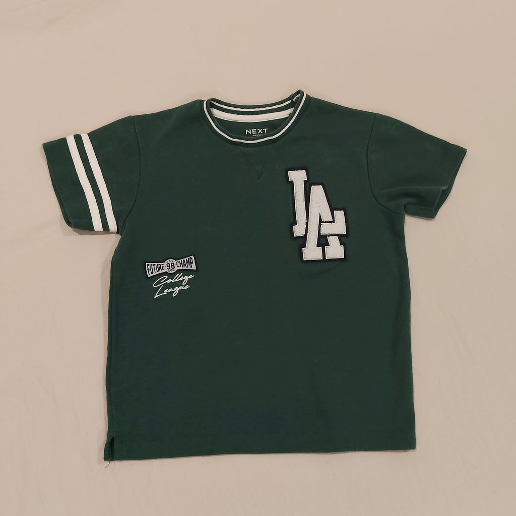NEXT tee size 7yrs Boys Short Sleeve Dark Green