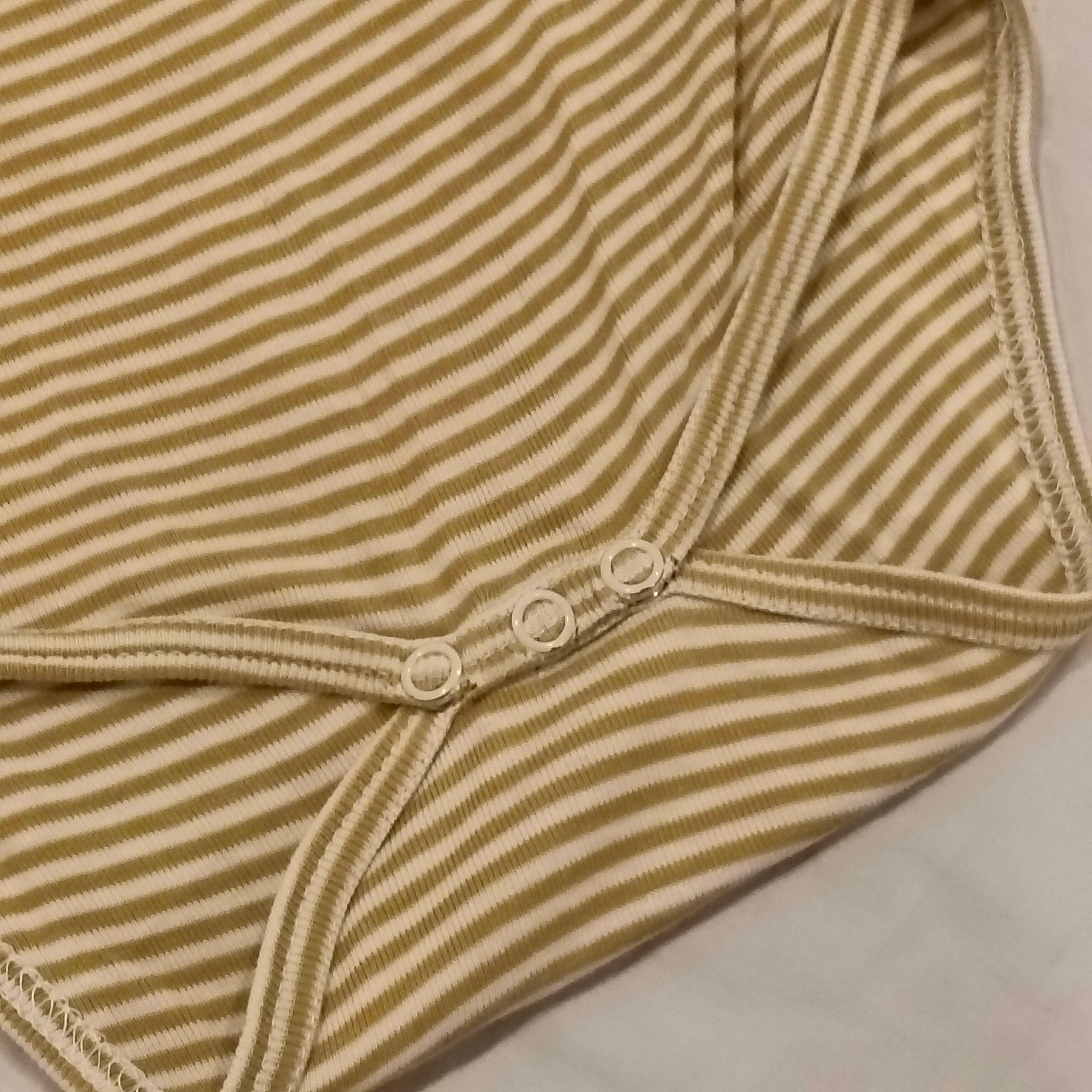 NATURE BABY bodysuit size 6-12M baby yellow stripes - Play Condition