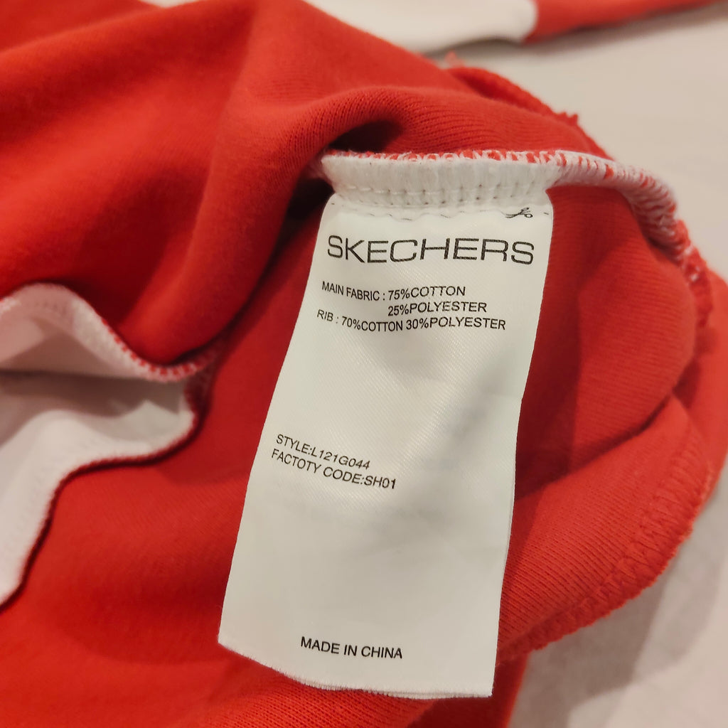 Skechers Jumper Size 9-10yrs unisex Red/White