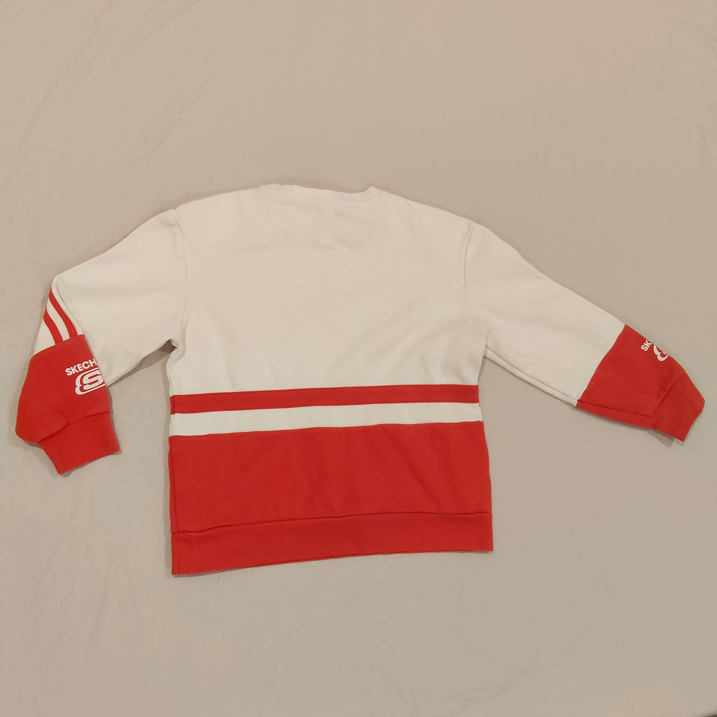 Skechers Jumper Size 9-10yrs unisex Red/White