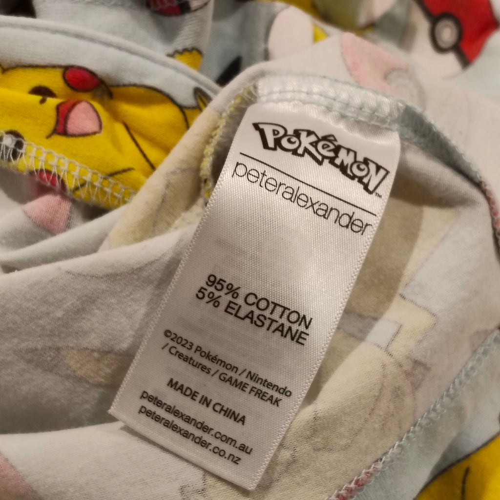 POKEMON Pikachu Pyjama Set Size 6 short sleeve