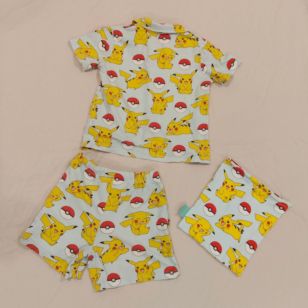 POKEMON Pikachu Pyjama Set Size 6 short sleeve