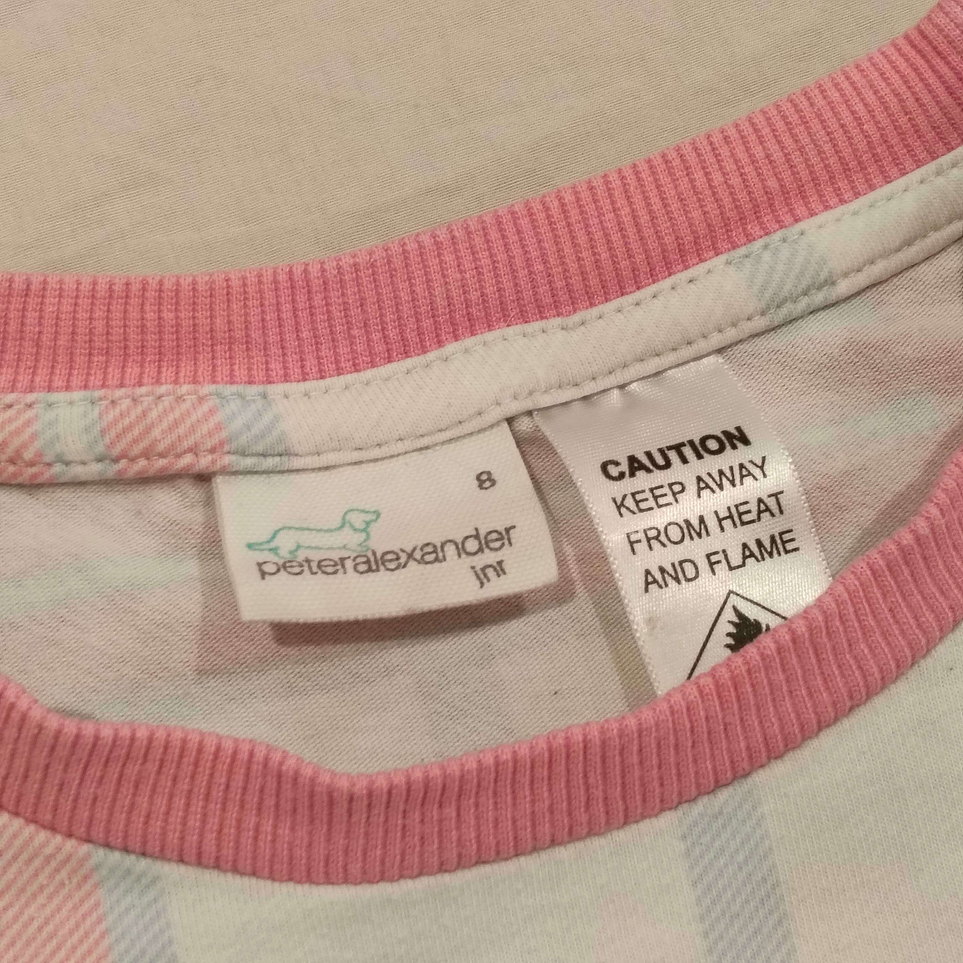 PETER ALEXANDER Pyjama Top Size 8 Long Sleeve Girls