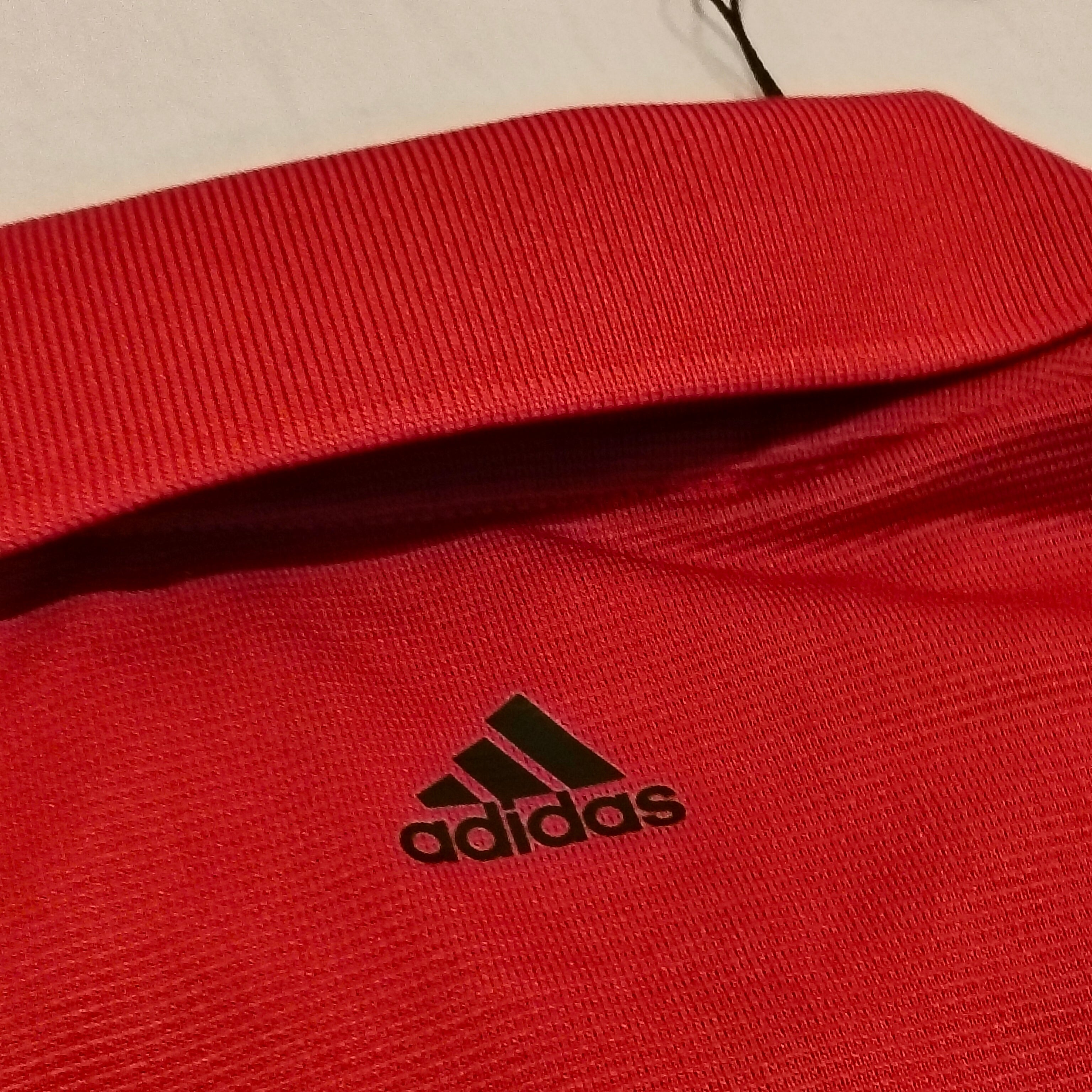 New ADIDAS Polo Shỉrt Golf Red Short Sleeve Women Size XS