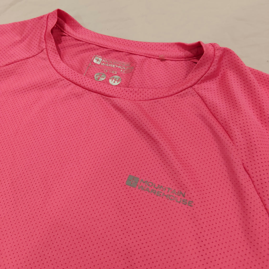 MOUNTAIN WAREHOUSE Top Size 13Yrs Girls Short Sleeve Pink