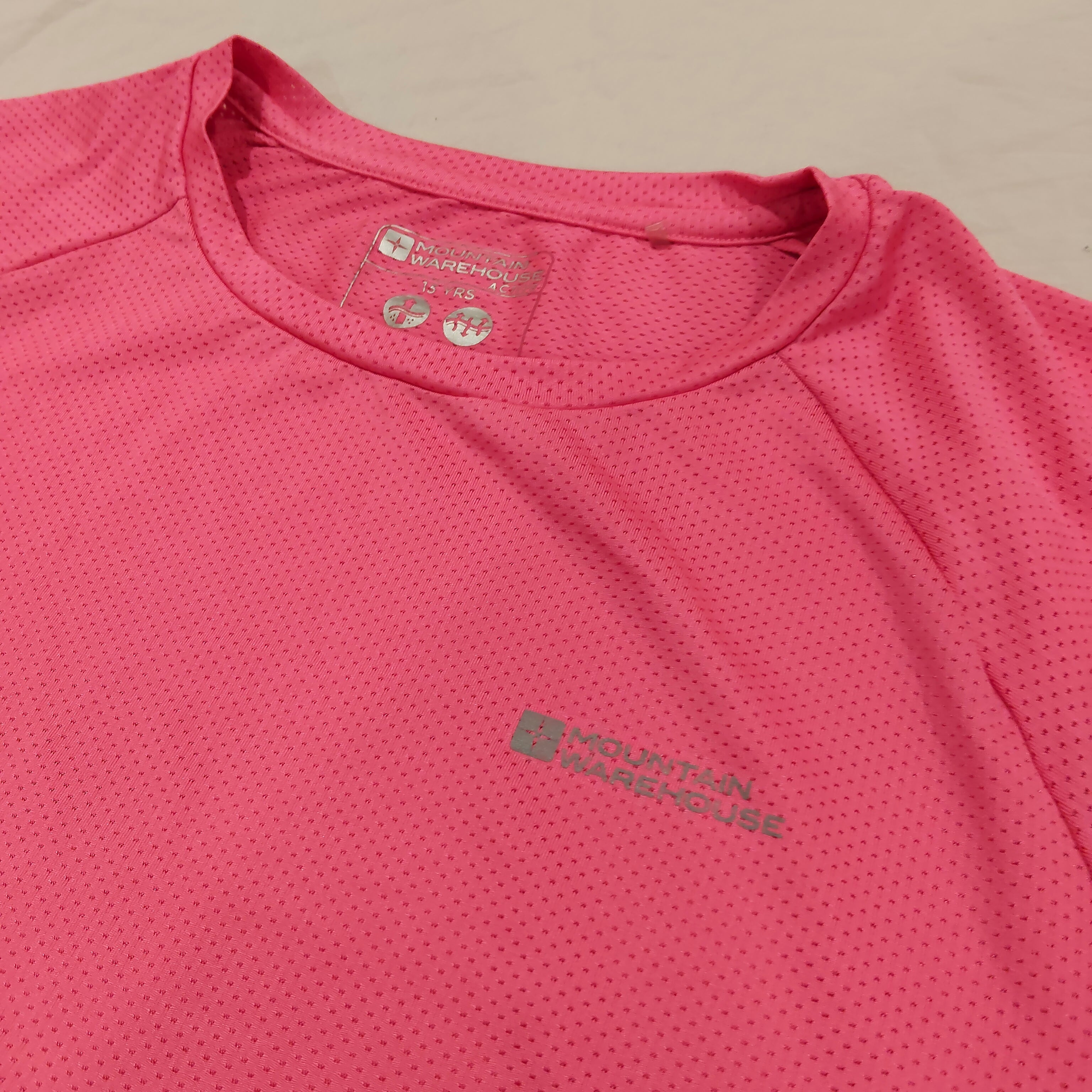 MOUNTAIN WAREHOUSE Top Size 13Yrs Girls Short Sleeve Pink