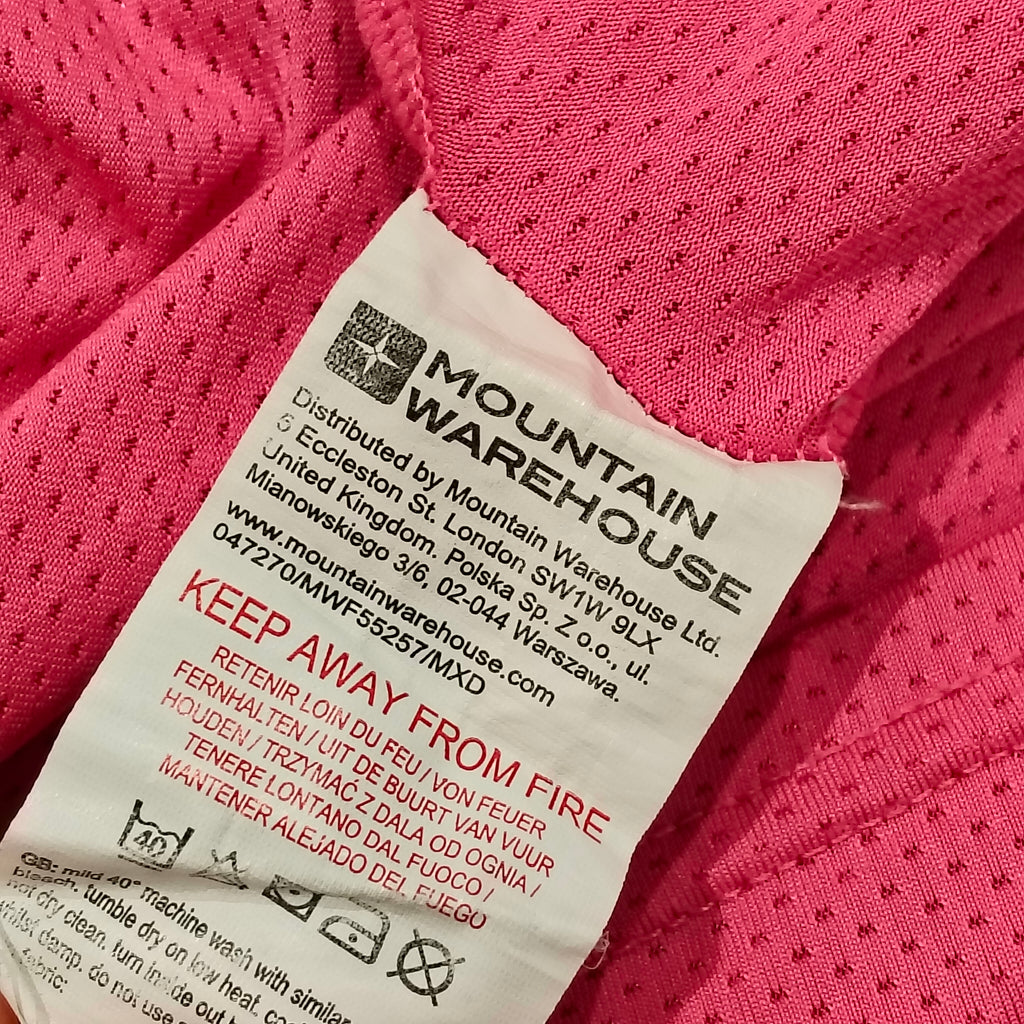 MOUNTAIN WAREHOUSE Top Size 13Yrs Girls Short Sleeve Pink