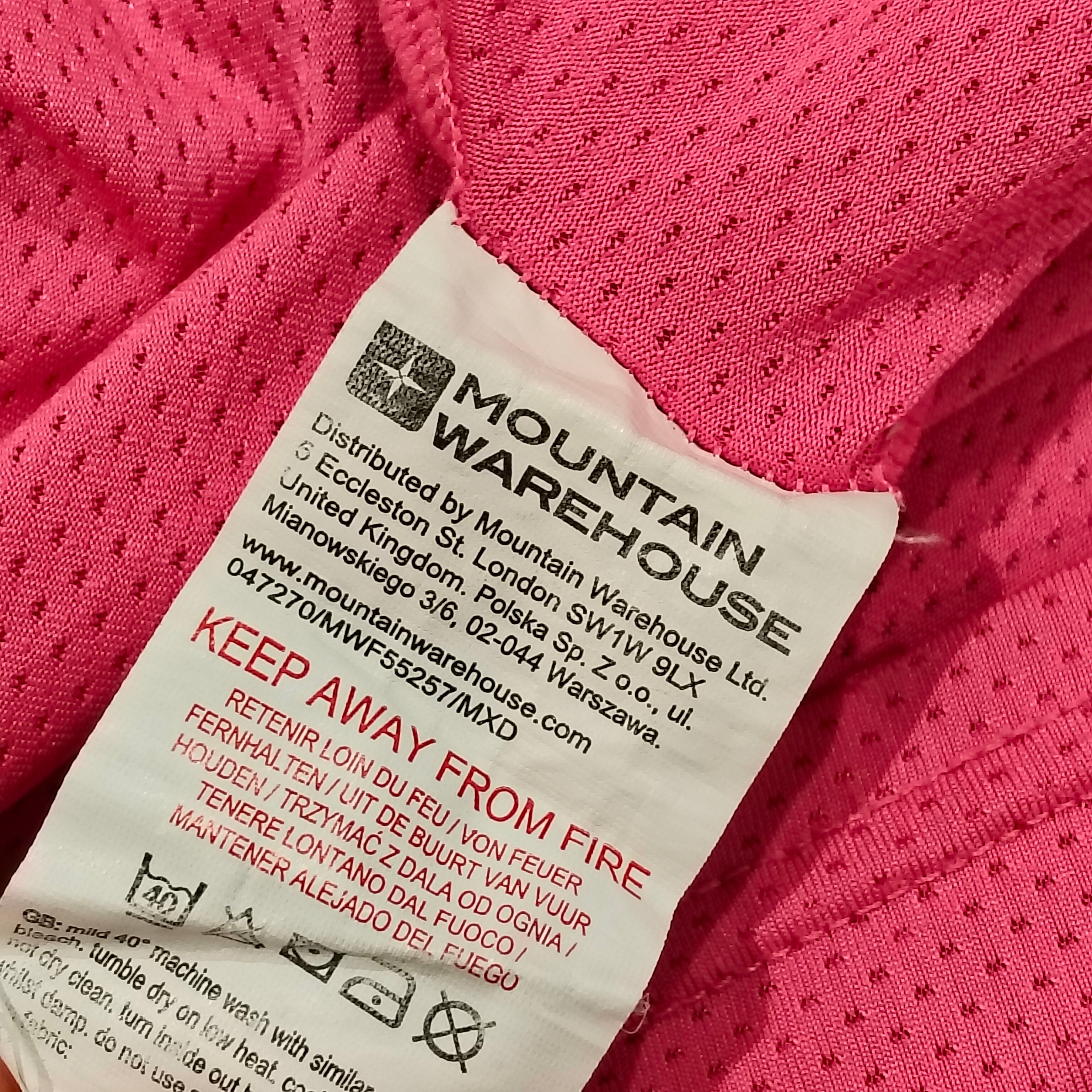 MOUNTAIN WAREHOUSE Top Size 13Yrs Girls Short Sleeve Pink