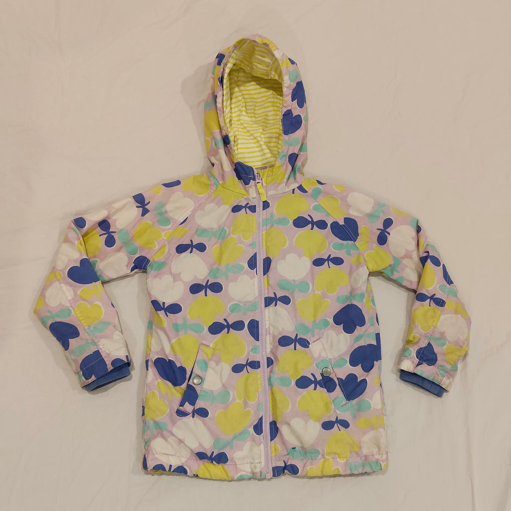 MINI BODEN colourful hooded rain jacket Size 7-8Yrs Girls