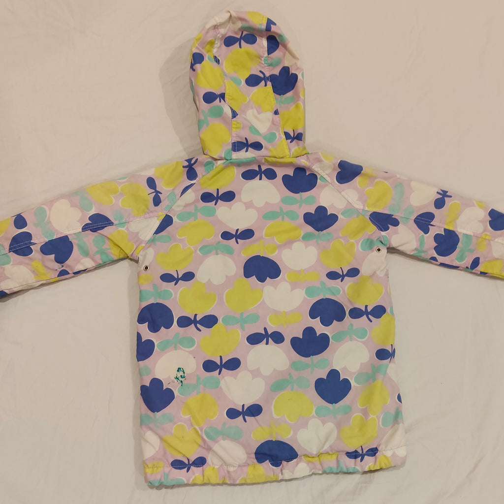 MINI BODEN colourful hooded rain jacket Size 7-8Yrs Girls