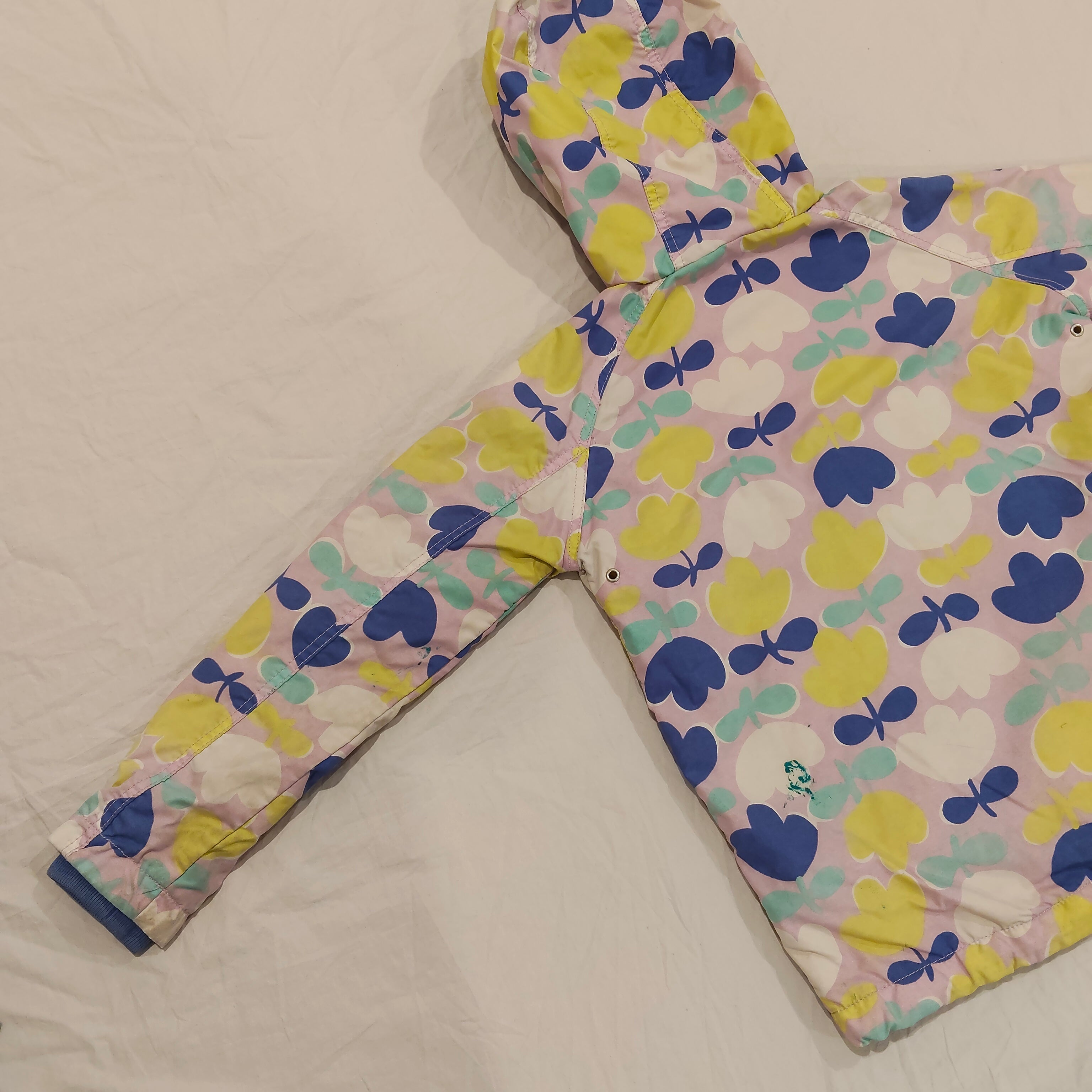 MINI BODEN colourful hooded rain jacket Size 7-8Yrs Girls