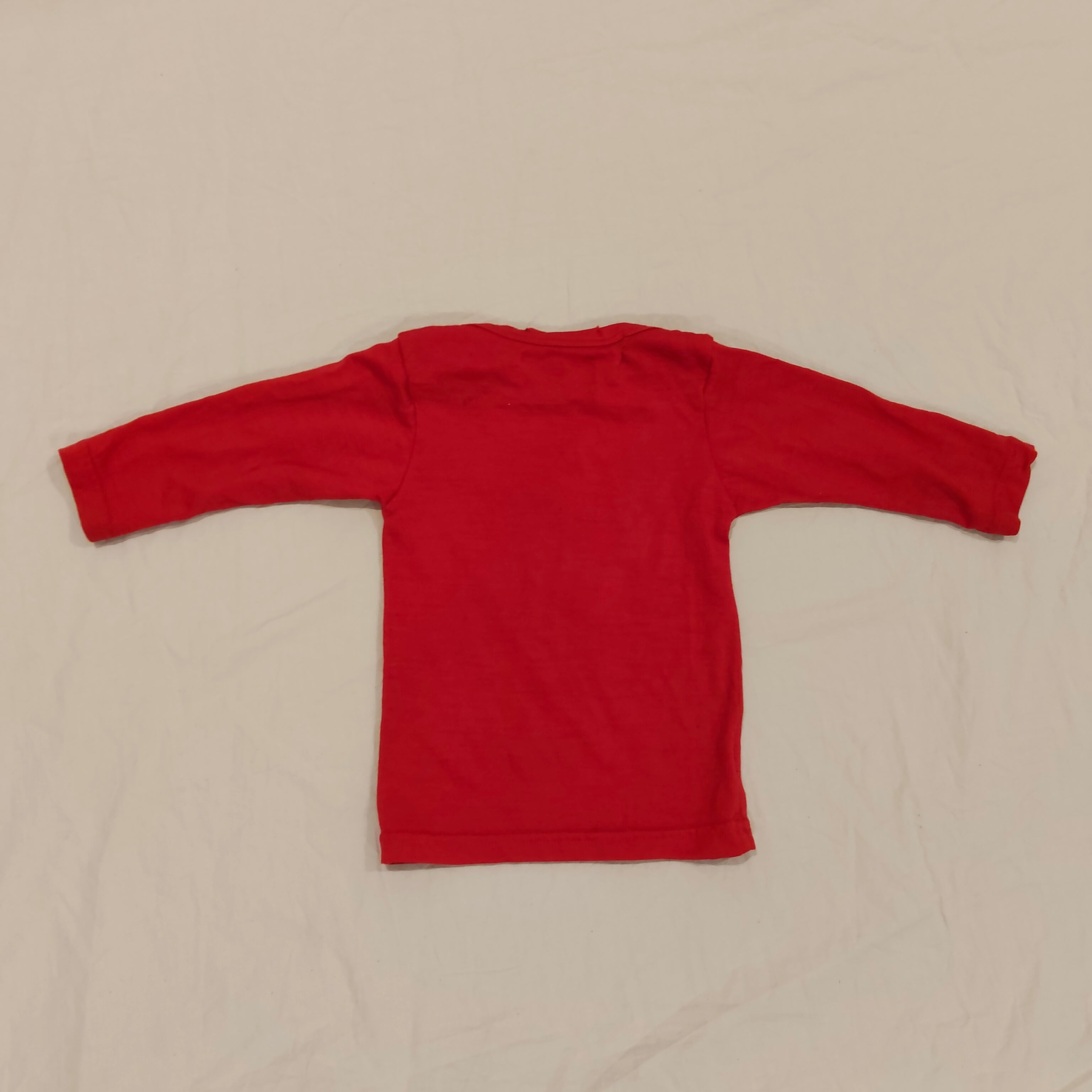 COALES MERINO New Zealand Top Size 1 Baby Red long sleeve Dr. Seuss Cat in the hat