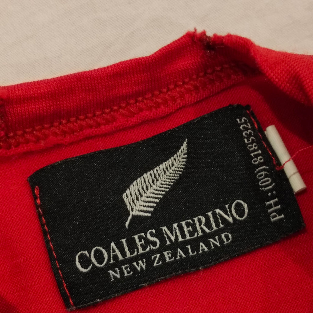 COALES MERINO New Zealand Top Size 1 Baby Red long sleeve Dr. Seuss Cat in the hat