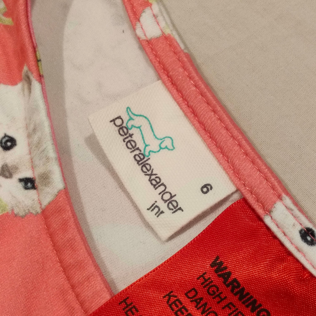 PETER ALEXANDER dress size 6 Girls short sleeve Kitty