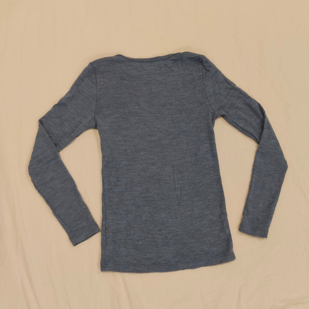 Blue Ink MERINIO Thermal top size 12yrs unisex Blue Long