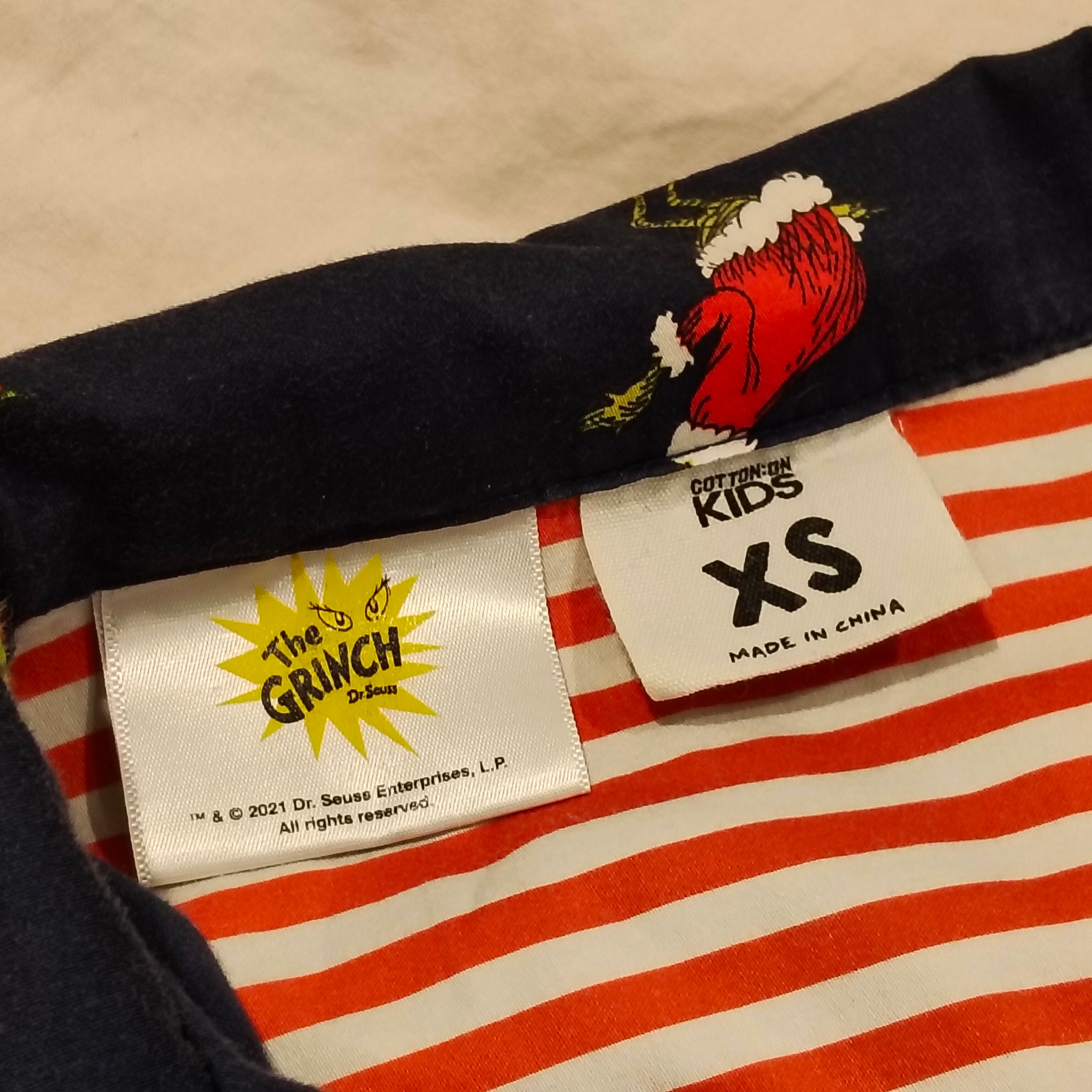 Dr Seuss The Grinch pyjama set size 11-14Yrs Girls (XS Women) short sleeve