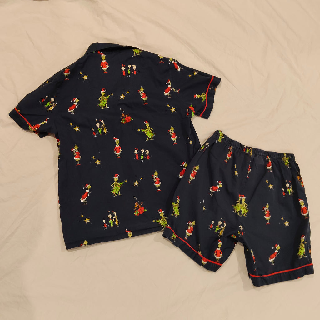 Dr Seuss The Grinch pyjama set size 11-14Yrs Girls (XS Women) short sleeve