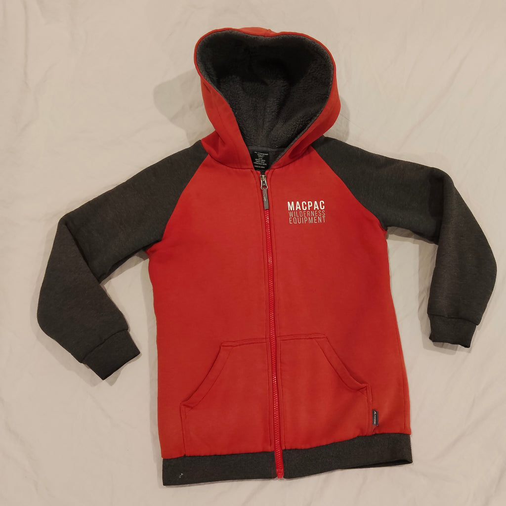 MACPAC zip hoodie size 10 Boys organic cotton