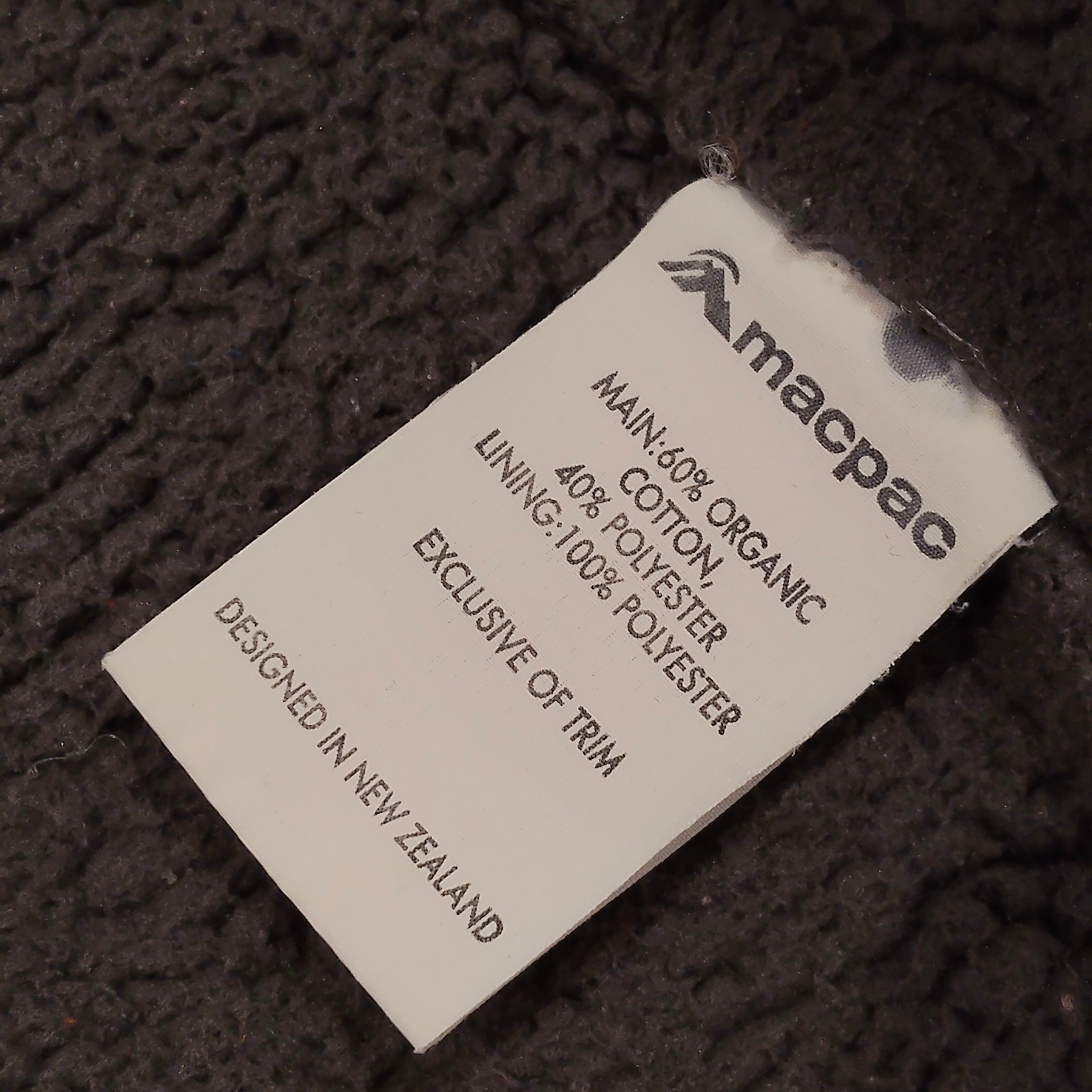 MACPAC zip hoodie size 10 Boys organic cotton