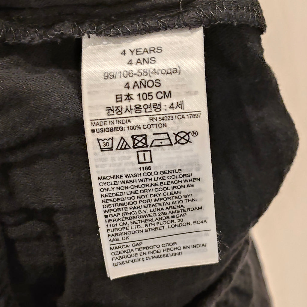 GAP baby wide trousers size 4yrs black
