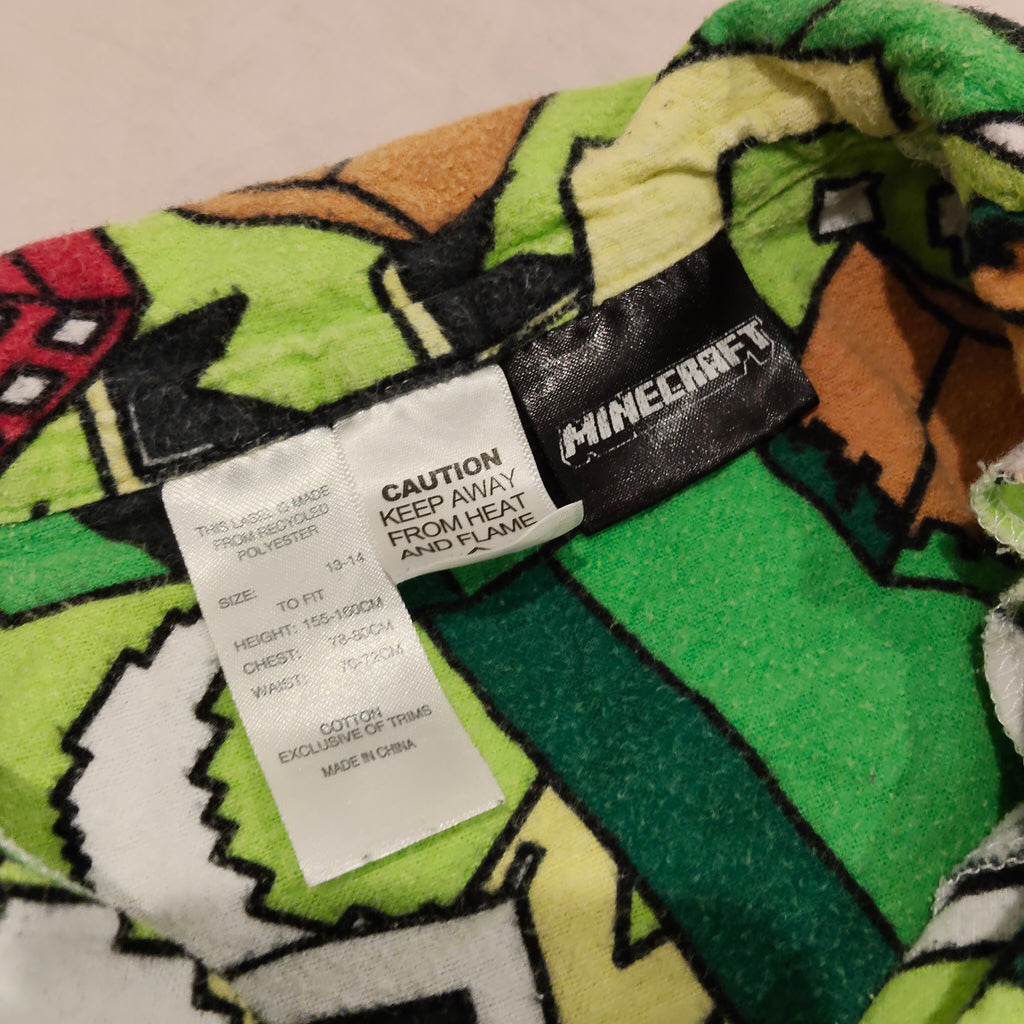 MINECRAFT pyjama set size 13-14yrs Boys long sleeve