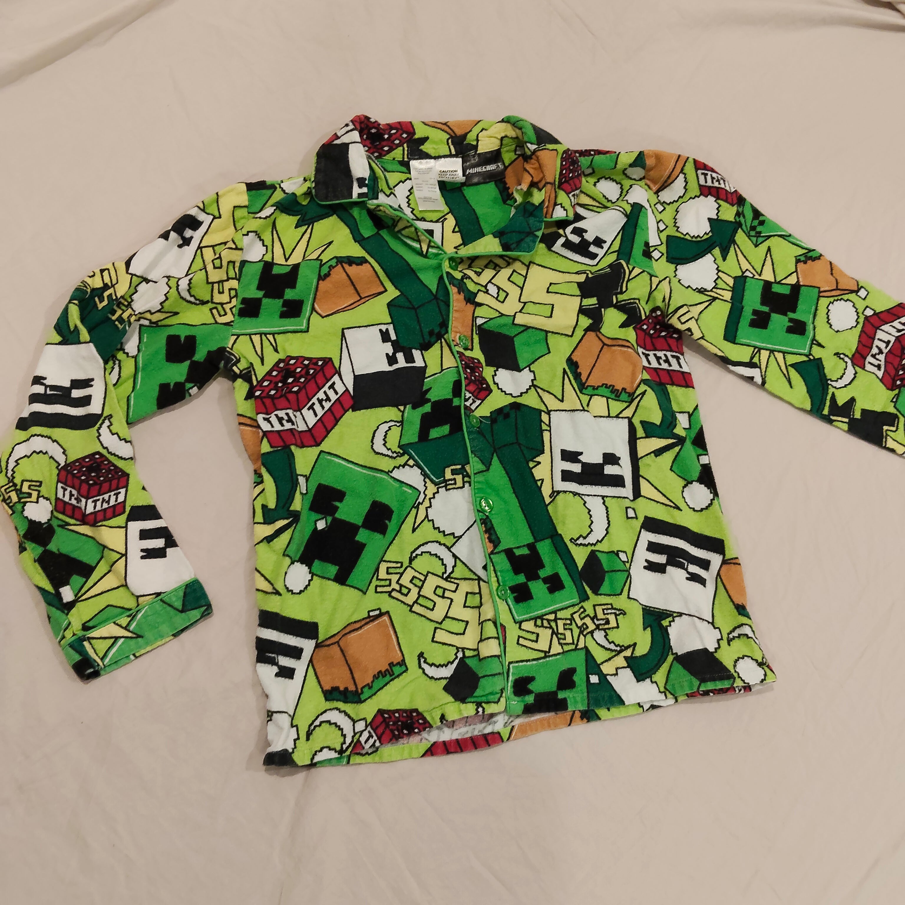 MINECRAFT pyjama set size 13-14yrs Boys long sleeve
