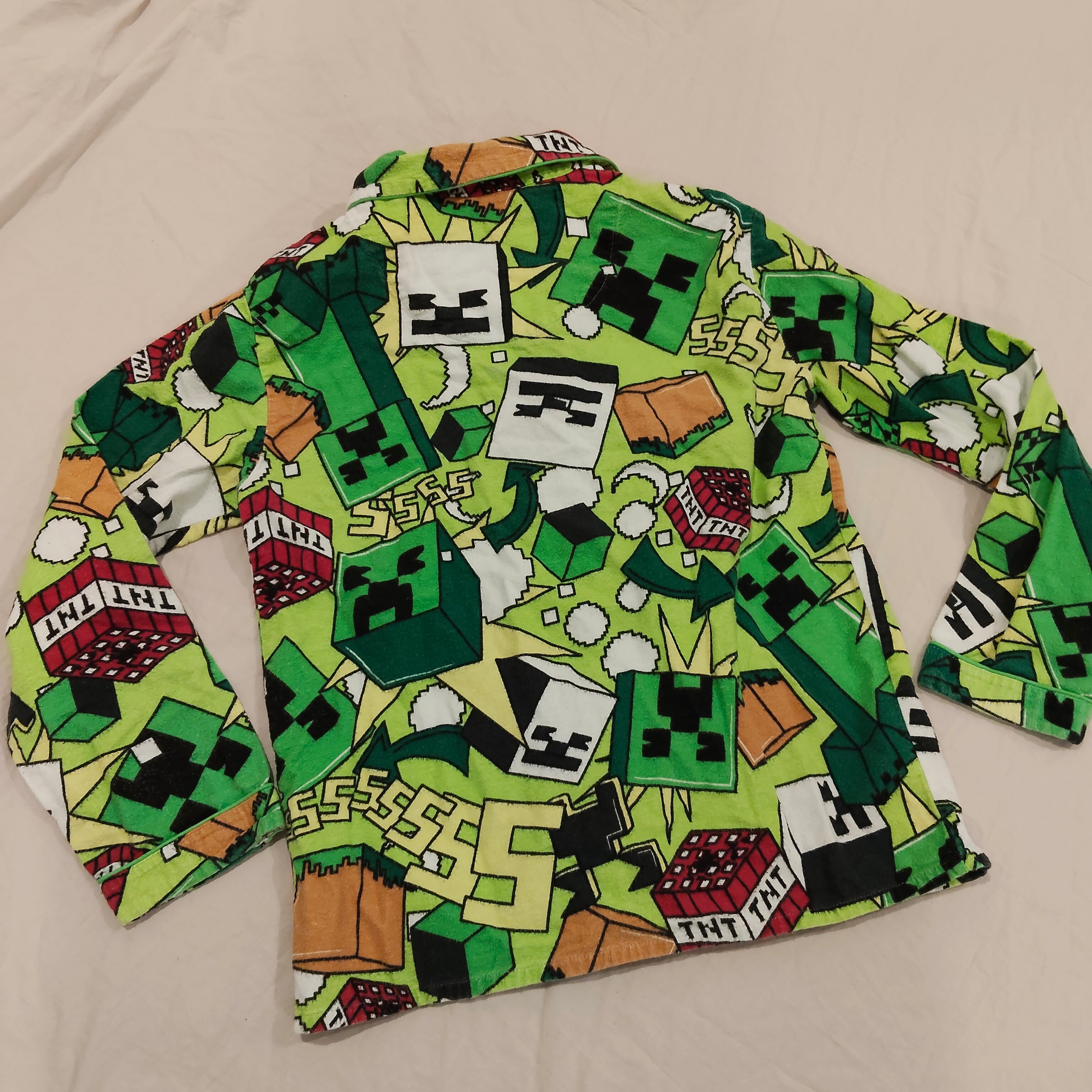 MINECRAFT pyjama set size 13-14yrs Boys long sleeve