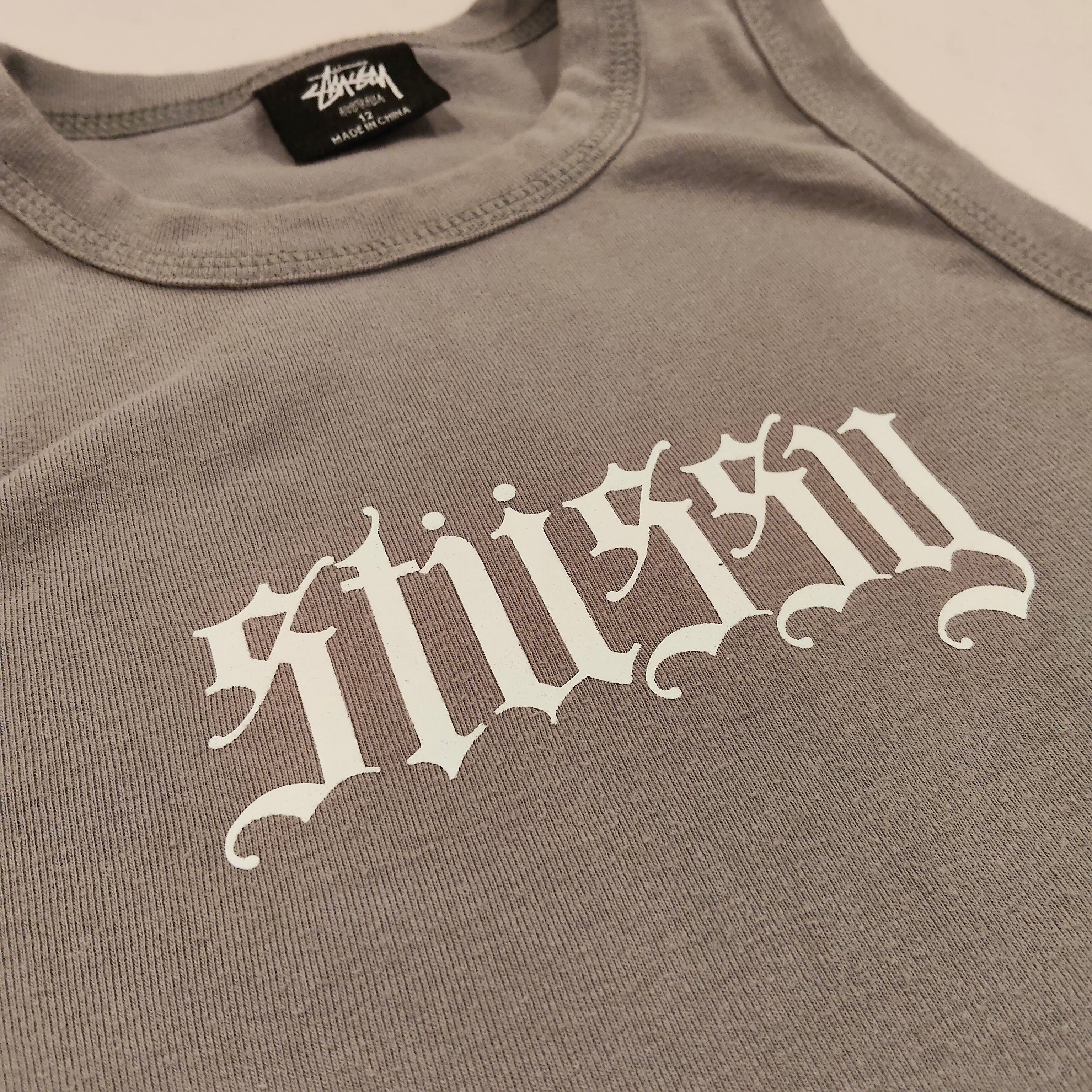 STUSSY Rib Tank Top size 12 Women